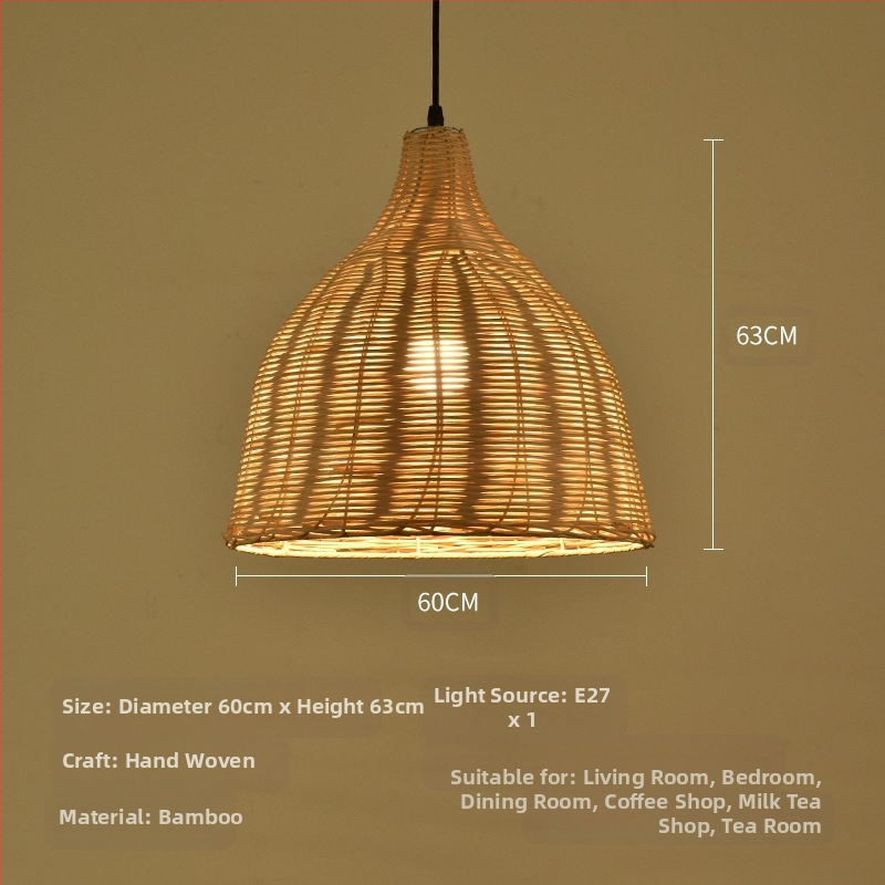 Bambusest lühtri Hiina zen-teetoa lamp Kagu-Aasia restorani hotelli kodumajapidamise stiilis Jaapani bambusest kuuma poti lamp