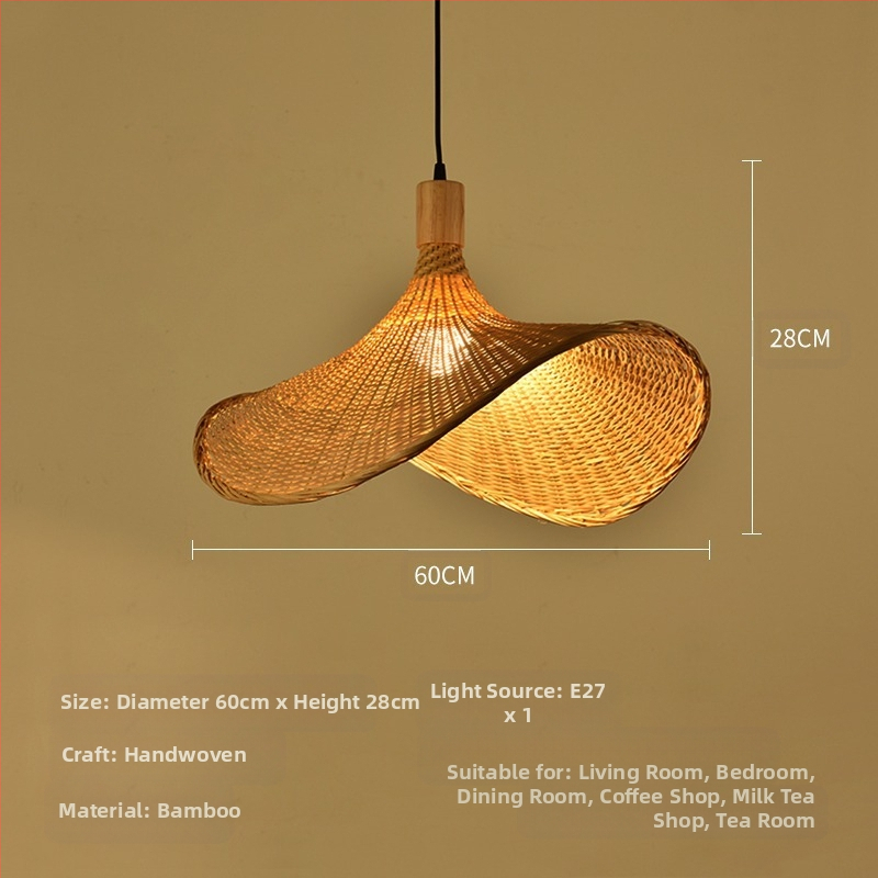 Bambusest lühtri Hiina zen-teetoa lamp Kagu-Aasia restorani hotelli kodumajapidamise stiilis Jaapani bambusest kuuma poti lamp