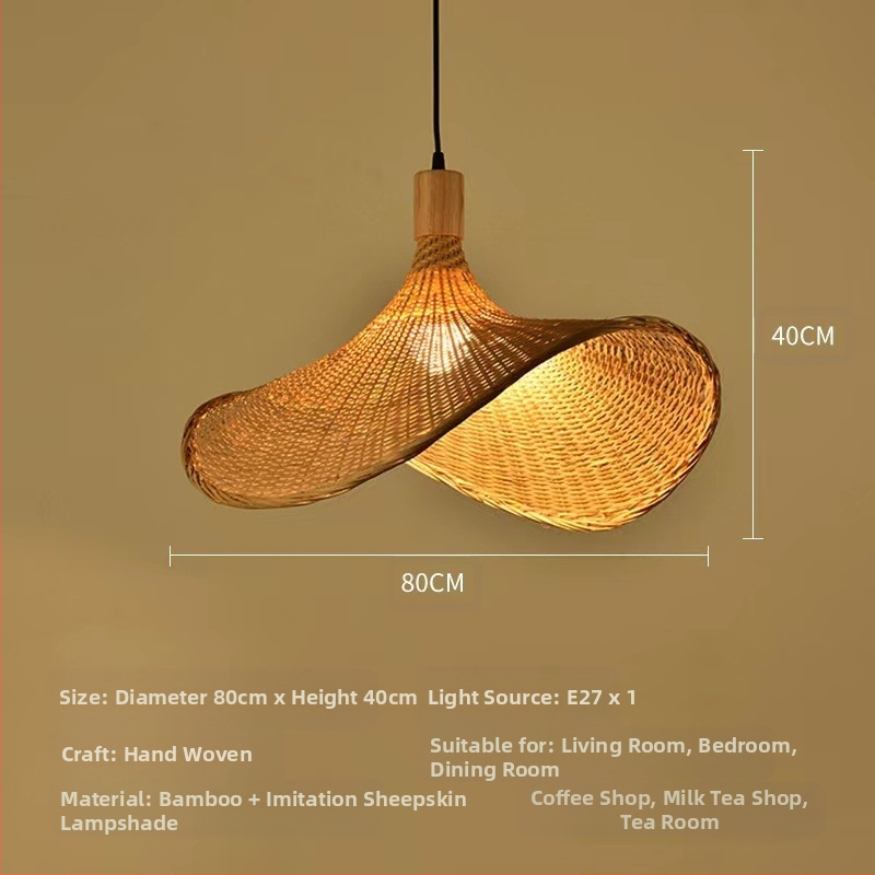 Bambusest lühtri Hiina zen-teetoa lamp Kagu-Aasia restorani hotelli kodumajapidamise stiilis Jaapani bambusest kuuma poti lamp