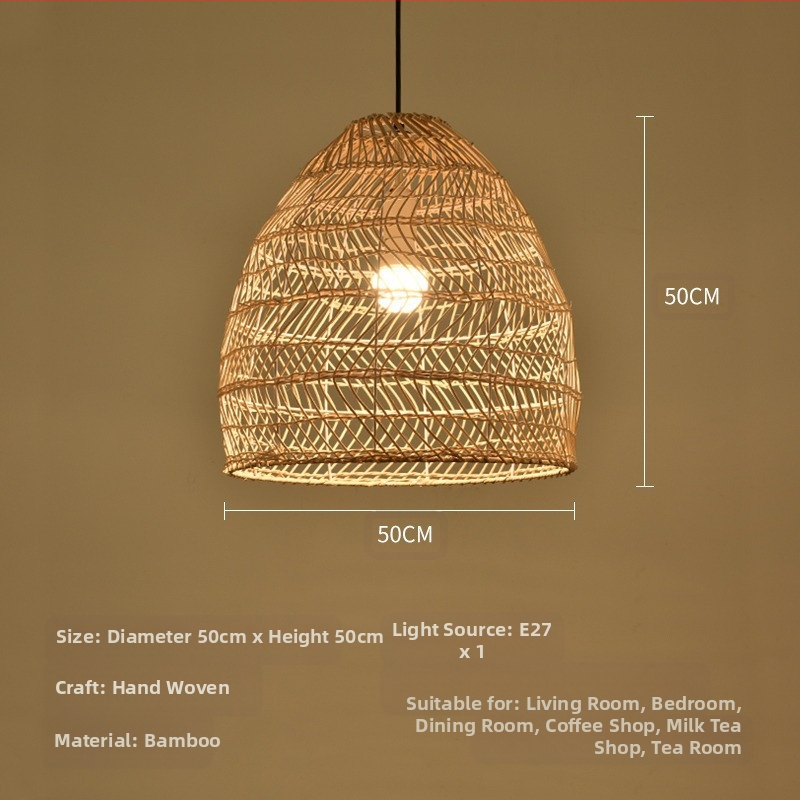 Bambusest lühtri Hiina zen-teetoa lamp Kagu-Aasia restorani hotelli kodumajapidamise stiilis Jaapani bambusest kuuma poti lamp