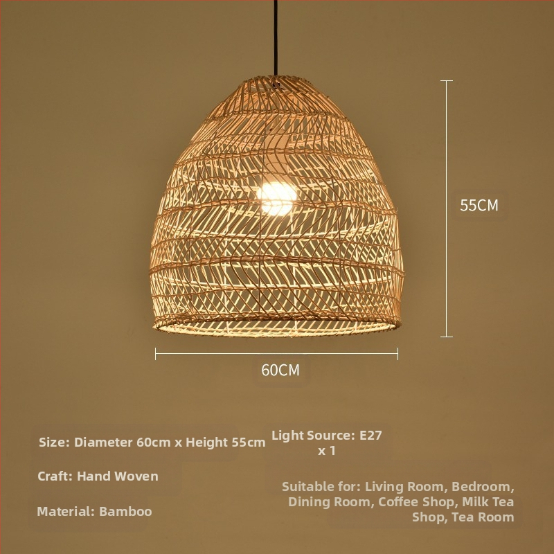 Bambusest lühtri Hiina zen-teetoa lamp Kagu-Aasia restorani hotelli kodumajapidamise stiilis Jaapani bambusest kuuma poti lamp