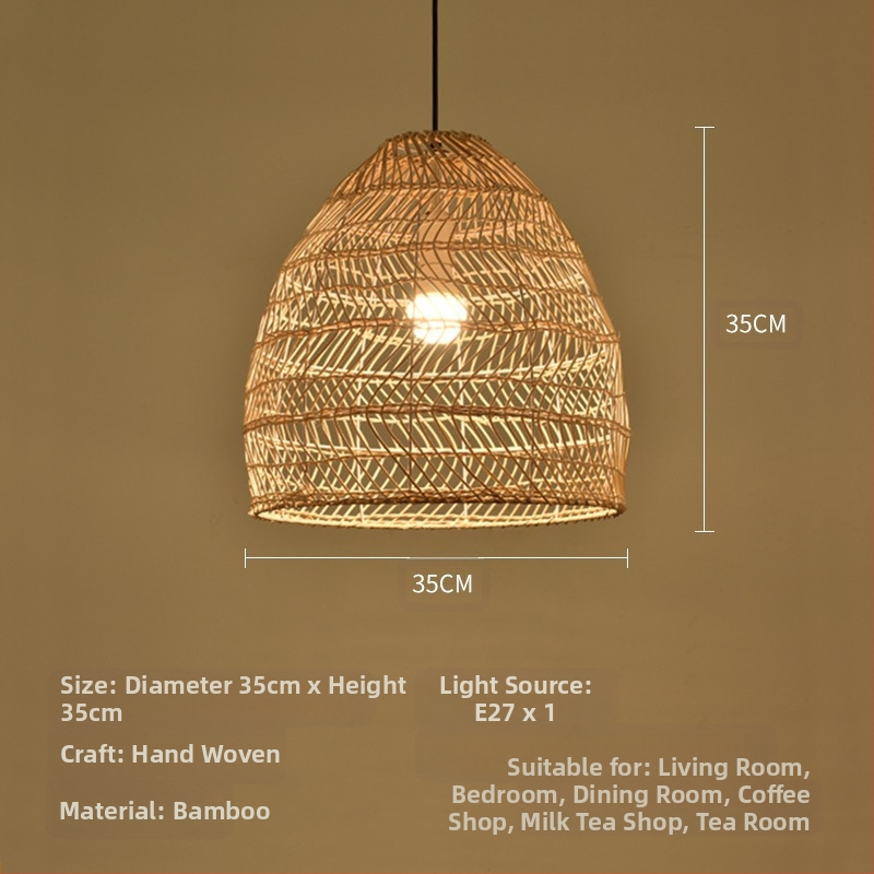 Bambusest lühtri Hiina zen-teetoa lamp Kagu-Aasia restorani hotelli kodumajapidamise stiilis Jaapani bambusest kuuma poti lamp