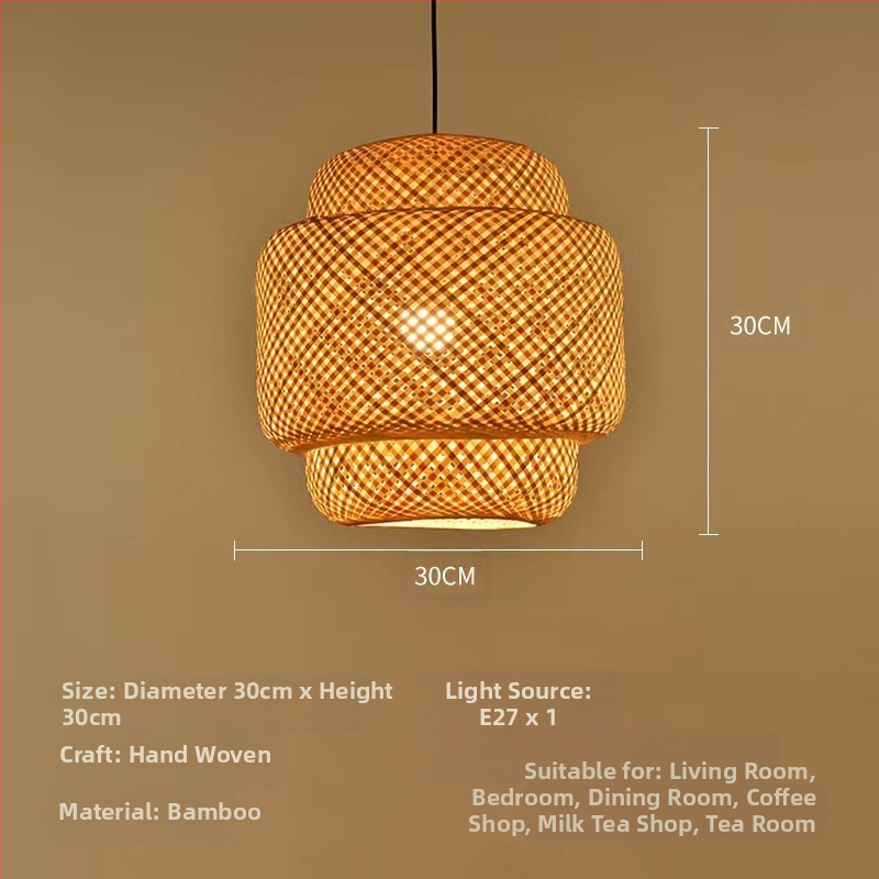 Bambusest lühtri Hiina zen-teetoa lamp Kagu-Aasia restorani hotelli kodumajapidamise stiilis Jaapani bambusest kuuma poti lamp