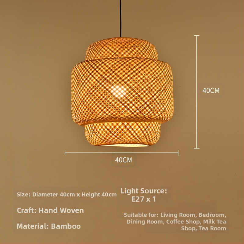 Bambusest lühtri Hiina zen-teetoa lamp Kagu-Aasia restorani hotelli kodumajapidamise stiilis Jaapani bambusest kuuma poti lamp