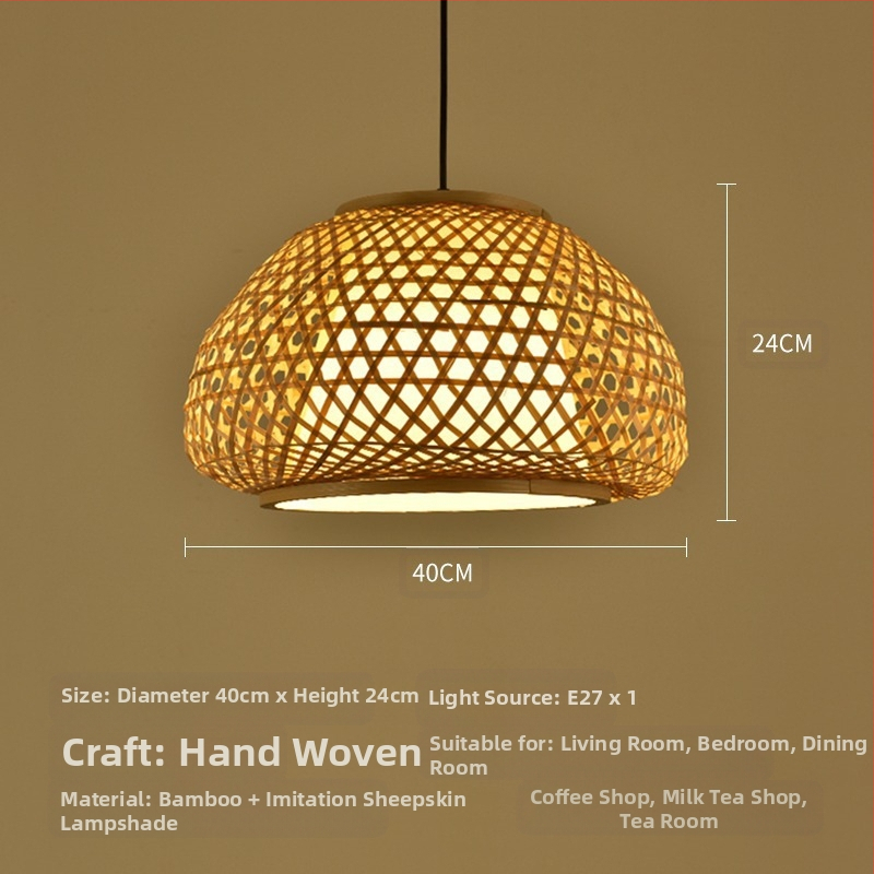 Bambusest lühtri Hiina zen-teetoa lamp Kagu-Aasia restorani hotelli kodumajapidamise stiilis Jaapani bambusest kuuma poti lamp