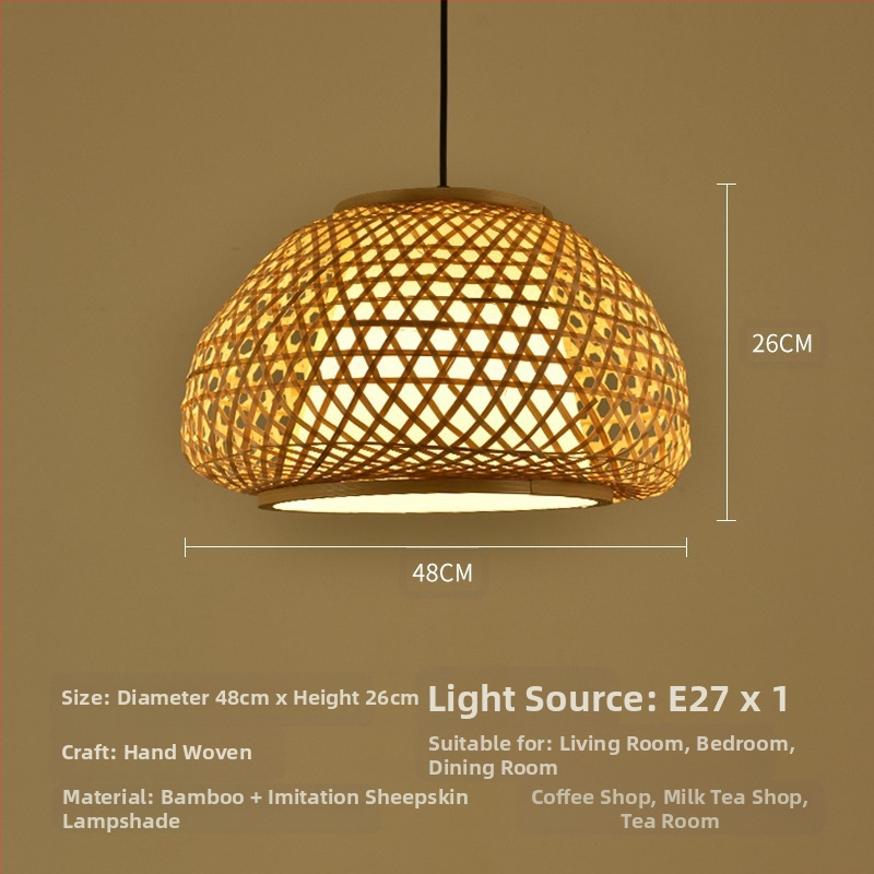 Bambusest lühtri Hiina zen-teetoa lamp Kagu-Aasia restorani hotelli kodumajapidamise stiilis Jaapani bambusest kuuma poti lamp