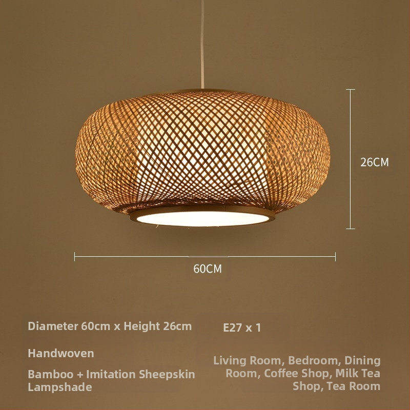 Bambusest lühtri Hiina zen-teetoa lamp Kagu-Aasia restorani hotelli kodumajapidamise stiilis Jaapani bambusest kuuma poti lamp