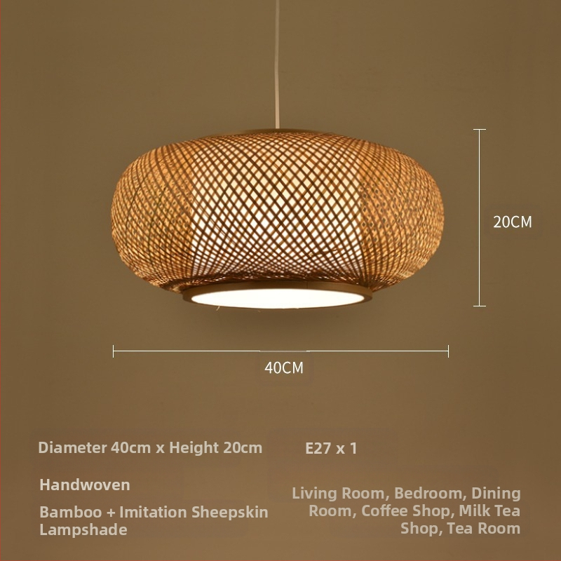 Bambusest lühtri Hiina zen-teetoa lamp Kagu-Aasia restorani hotelli kodumajapidamise stiilis Jaapani bambusest kuuma poti lamp