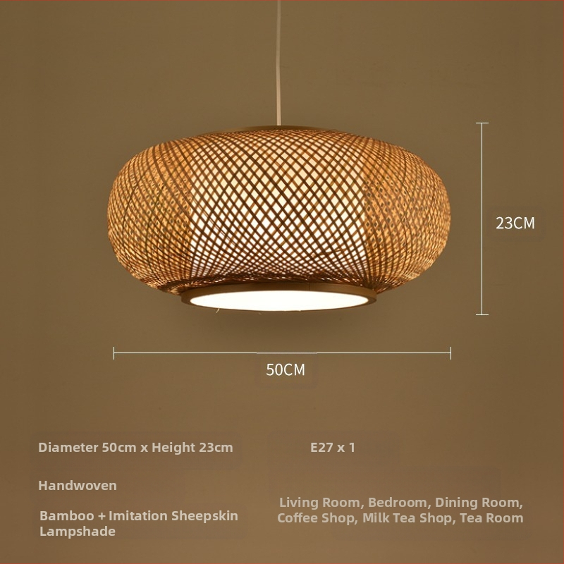 Bambusest lühtri Hiina zen-teetoa lamp Kagu-Aasia restorani hotelli kodumajapidamise stiilis Jaapani bambusest kuuma poti lamp