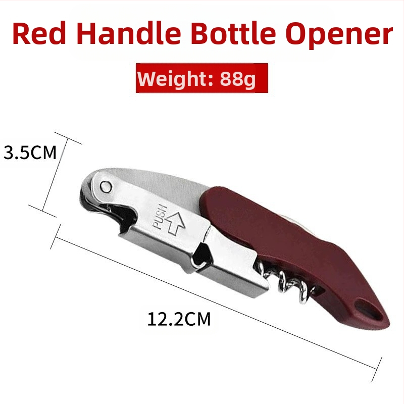 Gamintojo daugiafunkcis butelių atidarytuvas, kūrybingas alus, vynas, nerūdijančio plieno raudonojo vyno butelių atidarytuvas, vyno peilis, didmeninė prekyba