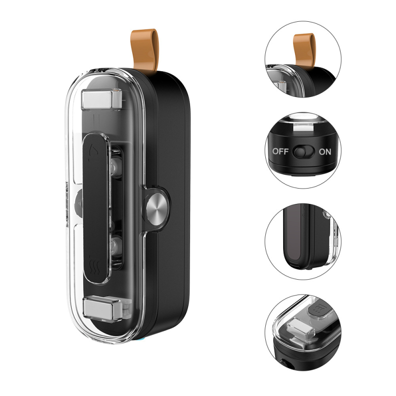 Amazoni uus läbipaistev minitihendusmasin suupisteköögi tihendaja kaheotstarbeline lahtipakkimise üheosaline plasttihendusmasin