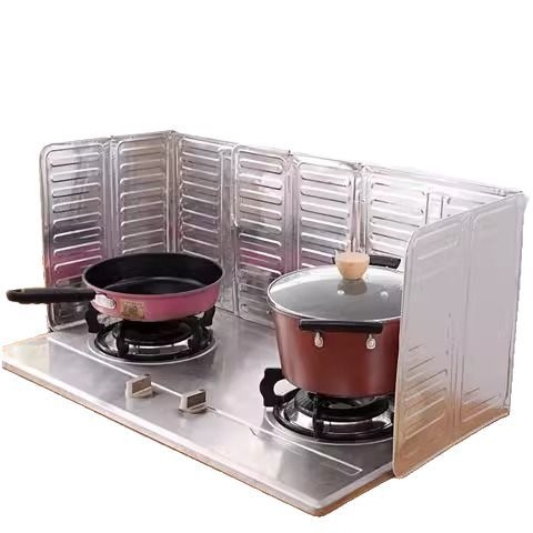 Virtuvės purslų alyvos pertvara Naftos pertvara Virtuvės dujinės viryklės šilumos izoliacijos reikmenys Buitinės viryklės maisto gaminimas Aliuminio folijos šilumos izoliacija