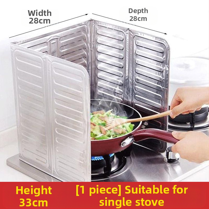 Virtuvės purslų alyvos pertvara Naftos pertvara Virtuvės dujinės viryklės šilumos izoliacijos reikmenys Buitinės viryklės maisto gaminimas Aliuminio folijos šilumos izoliacija