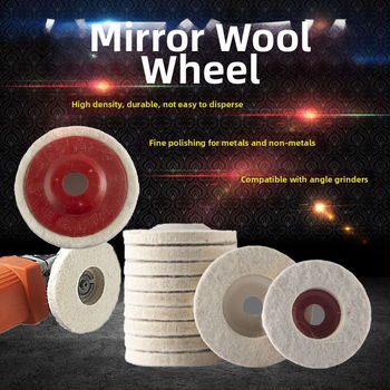 Villaratta peegli poleerimisratas Paksendatud nurklihvija poleerimine Klaasmetall Roostevaba teras Kivivillast kuulpoleerimisleht