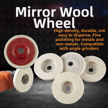 Villaratta peegli poleerimisratas Paksendatud nurklihvija poleerimine Klaasmetall Roostevaba teras Kivivillast kuulpoleerimisleht