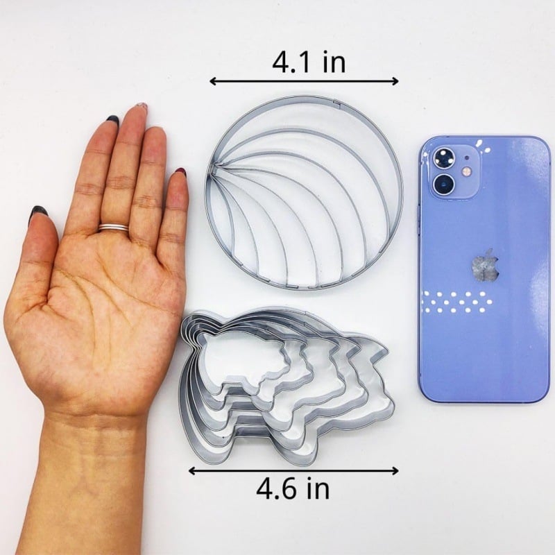 Küpsisevorm Concha lõikur Mehhiko leivavorm 4,1 tolli (umbes 10,4 küpsiseveski)