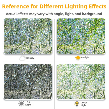 Ηλεκτροστατική κόλλα 3d πολύχρωμη γυάλινη μεμβράνη λέιζερ διαφανής διαπερατή για υπνοδωμάτιο, σαλόνι, μπαλκόνι, διακοσμητικό παράθυρο, διακοσμητικό αυτοκόλλητο