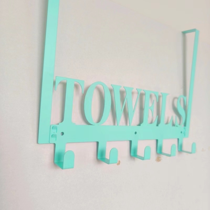 Geležinis kabliukas laiškams skersai krašto, nuimamas durų kabliukas rūbinei, virtuvės kabliukas be perforatoriaus už durų