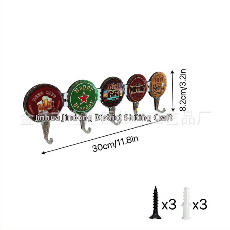 Geležinis kabliukas laiškams skersai krašto, nuimamas durų kabliukas rūbinei, virtuvės kabliukas be perforatoriaus už durų