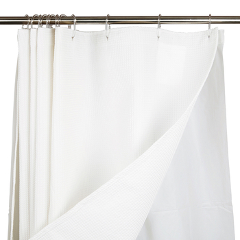 Ειδική Προσφορά Απλή και Πρακτική Κουρτίνα Πόρτας με Αγκράφα, Κουρτίνα Μπάνιου με Διαφανή Πλαστικό Γάντζο, 12 Τεμάχια/Σετ