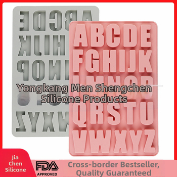 Täppsilikoonist 26 stereo inglise tähestiku koogivormi tilkliimiga isetegemise küpsetamisvahend