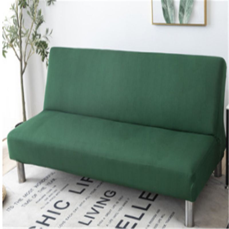 Плътен цвят еластичен калъф за диван, калъф за диван, all inclusive, неплъзгащ се сгъваем, неподлакътников калъф за диван, универсален фабричен на едро