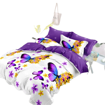 Sieninis kodas su rankomis tapytu gėlių raštu, pagalvės užvalkalas, dviejų arba trijų dalių antklodės užvalkalas, gali būti siunčiamas mišrios partijos vardu.