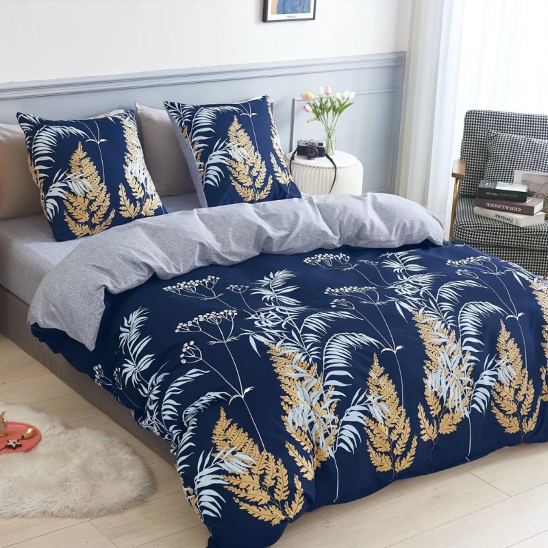 Sieninis kodas su rankomis tapytu gėlių raštu, pagalvės užvalkalas, dviejų arba trijų dalių antklodės užvalkalas, gali būti siunčiamas mišrios partijos vardu.