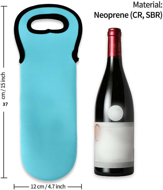 Sukeldumismaterjal ühe punase veini pudeli ümbris kinkekott šampanja kaitsekate õllejoogi kott isolatsioon tilkumiskindel laos põlvkonna juuksed