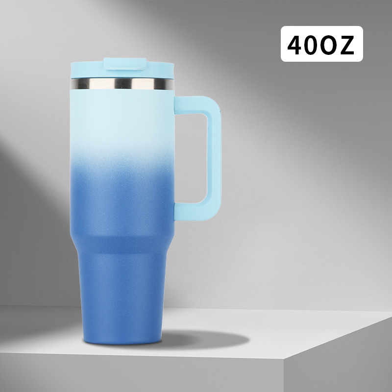 Tarpvalstybinis 40oz ledo puodelis, 304 nerūdijančio plieno termosinis puodelis, didelės talpos automobilio puodelis, kavos izoliacija, didmeninė prekyba