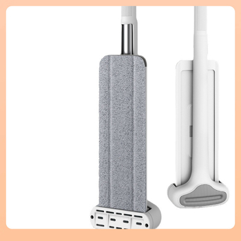 ✅ Σφουγγαρίστρα με επίπεδη επιφάνεια που δεν χρειάζεται χέρια για οικιακή χρήση σε ξύλινα δάπεδα και πλακάκια, σετ σφουγγαρίστρας Lazy Flat Mop