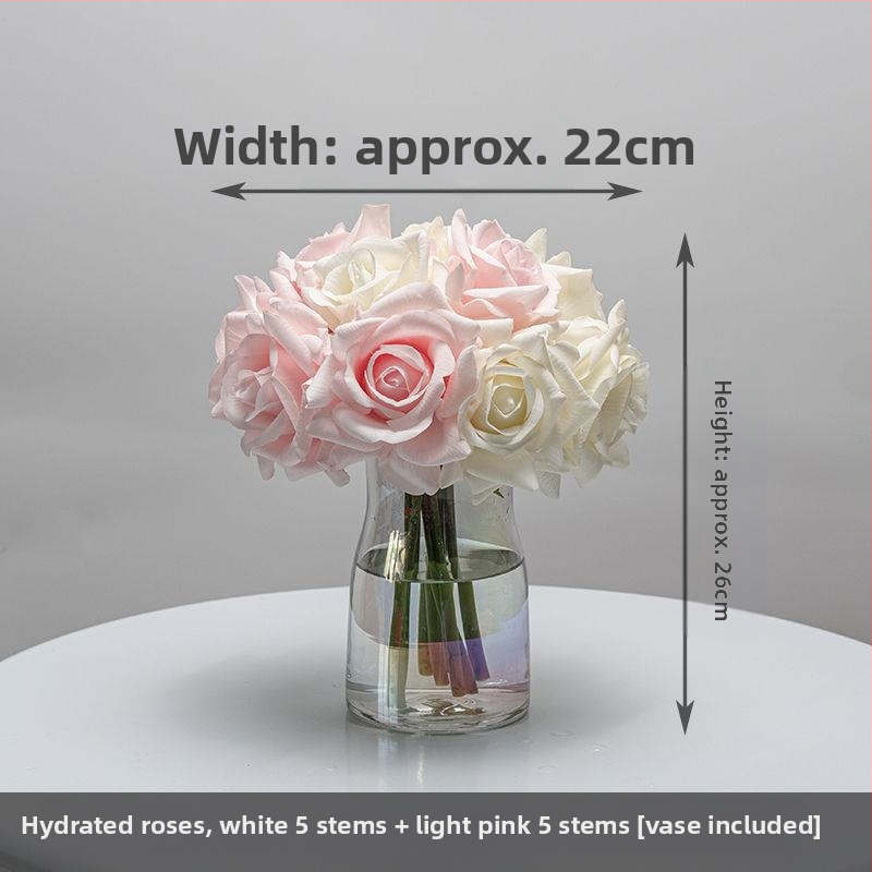 Gėlių automatinis atidarymas ir uždarymas, drėkinantis fotografavimo viešbučio televizoriaus spintelės nuotraukų rekvizitai namams, naujas kinų stilius