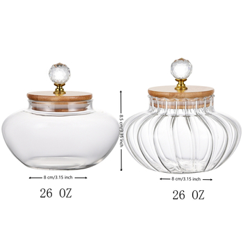 Stiklinis deimantinis indas Stiklinis sandarus indas Laikymo indas Arbatos indas Atsparus lašams Perlinės medvilnės pakuotė