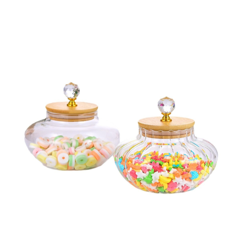 Stiklinis deimantinis indas Stiklinis sandarus indas Laikymo indas Arbatos indas Atsparus lašams Perlinės medvilnės pakuotė