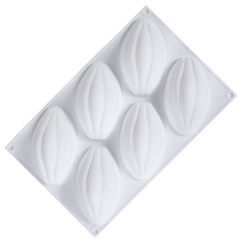 6 isegi suurt kakaouba vormi kolmemõõtmeline mousse šokolaadivorm loominguline prantsuse magustoidu oliivide silikoonist jahvatusvahend