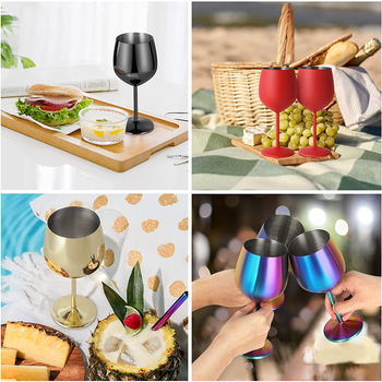 Υψηλής ποιότητας ποτήρι σαμπάνιας από ανοξείδωτο ατσάλι, κόκκινο κρασί μαρτίνι, σε ευρωπαϊκό στιλ, με ηλεκτρολυτική επίστρωση, σε απόθεμα