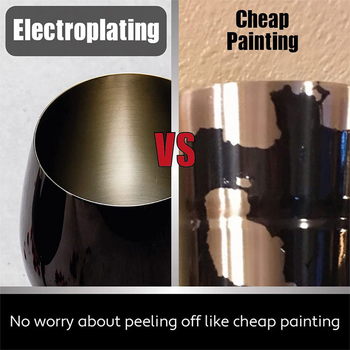 Υψηλής ποιότητας ποτήρι σαμπάνιας από ανοξείδωτο ατσάλι, κόκκινο κρασί μαρτίνι, σε ευρωπαϊκό στιλ, με ηλεκτρολυτική επίστρωση, σε απόθεμα