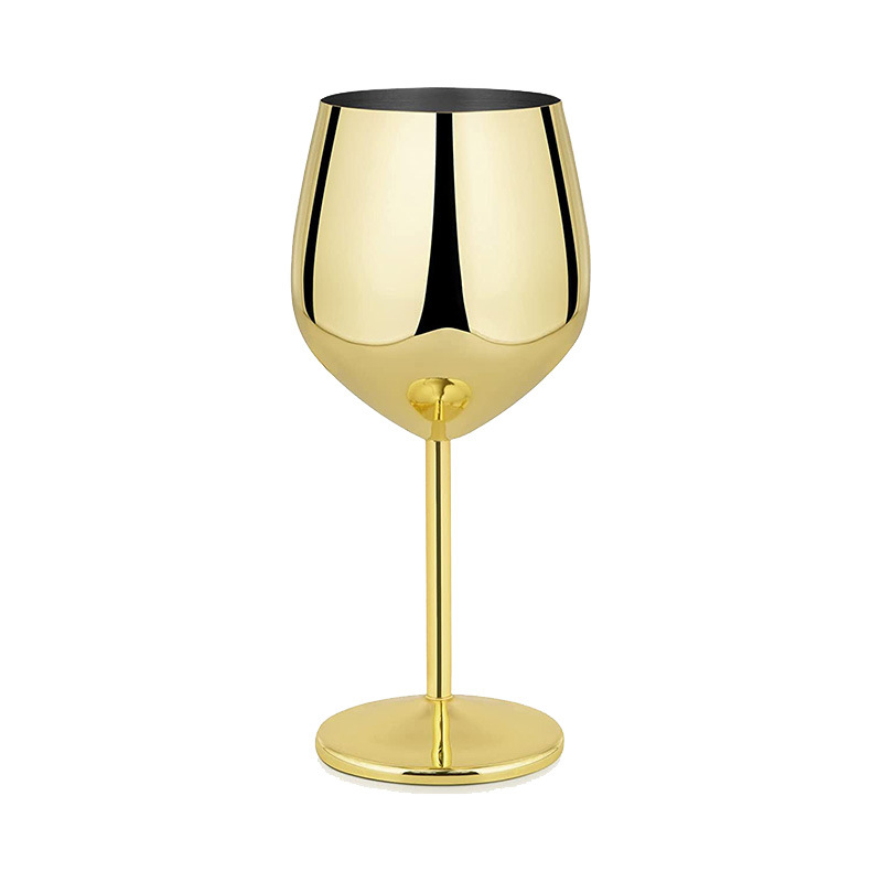 Visokokvalitetna čaša od nehrđajućeg čelika za crno vino, martini koktel u europskom stilu, galvanizirana čaša za šampanjac na zalihi