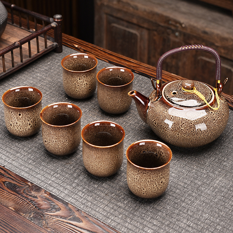 Kung Fu arbatos rinkinys, didelis buitinis, biuro reikmenų rinkinys, prabangus keraminis arbatos rinkinys, pilnas kėlimo puodo arbatos puodelio rinkinys