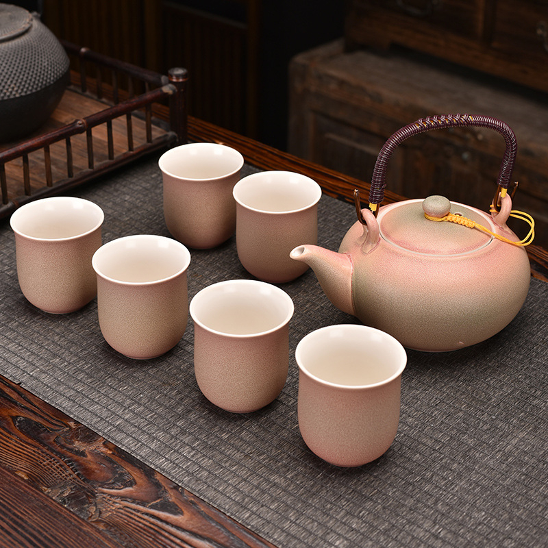 Kung Fu arbatos rinkinys, didelis buitinis, biuro reikmenų rinkinys, prabangus keraminis arbatos rinkinys, pilnas kėlimo puodo arbatos puodelio rinkinys