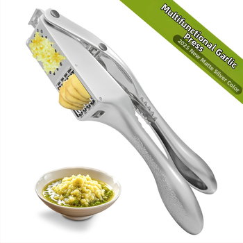 2025 m. Naujas tarpvalstybinis sprogimas Daugiafunkcis česnakų košės įrankis Pjaustyklė Metalinis česnakų presas Česnakų košė