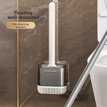 „Jia Helper“ silikoninis tualetinis šepetys, namų apyvokos reikmenų, 2023 m. naujas vonios kambario prie sienos tvirtinamas tualetinis šepetys