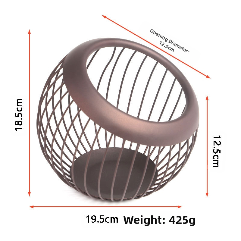 Метална универсална кошница за съхранение на кафе с голям капацитет, кошница за съхранение на капсули Nordic Iron, кутия за съхранение на кафе, настолна кутия за различни принадлежности