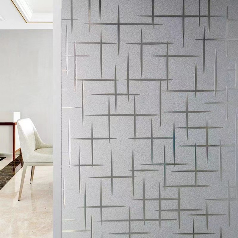 Elektrostaatiline valge mattklaasist kleebiskile, poolläbipaistev ja läbipaistmatu, privaatsuse kaitsmiseks piilumise eest vannitubades ja rõdudel, matt viimistlusega