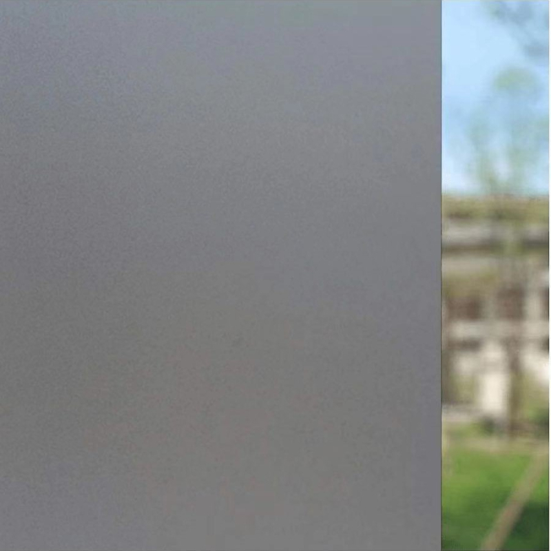 Elektrostaatiline valge mattklaasist kleebiskile, poolläbipaistev ja läbipaistmatu, privaatsuse kaitsmiseks piilumise eest vannitubades ja rõdudel, matt viimistlusega