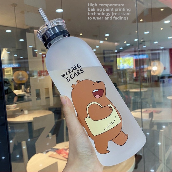 @`Πλαστικό Καλαμάκι Μεγάλης Χωρητικότητας, Μεγάλο Ποτήρι Νερού, Πλαστικό Μπουκάλι Νερού Χονδρικής, Κομψό Μεγάλο Ποτήρι, Βραστήρας Νερού, Χαριτωμένο Καλοκαίρι