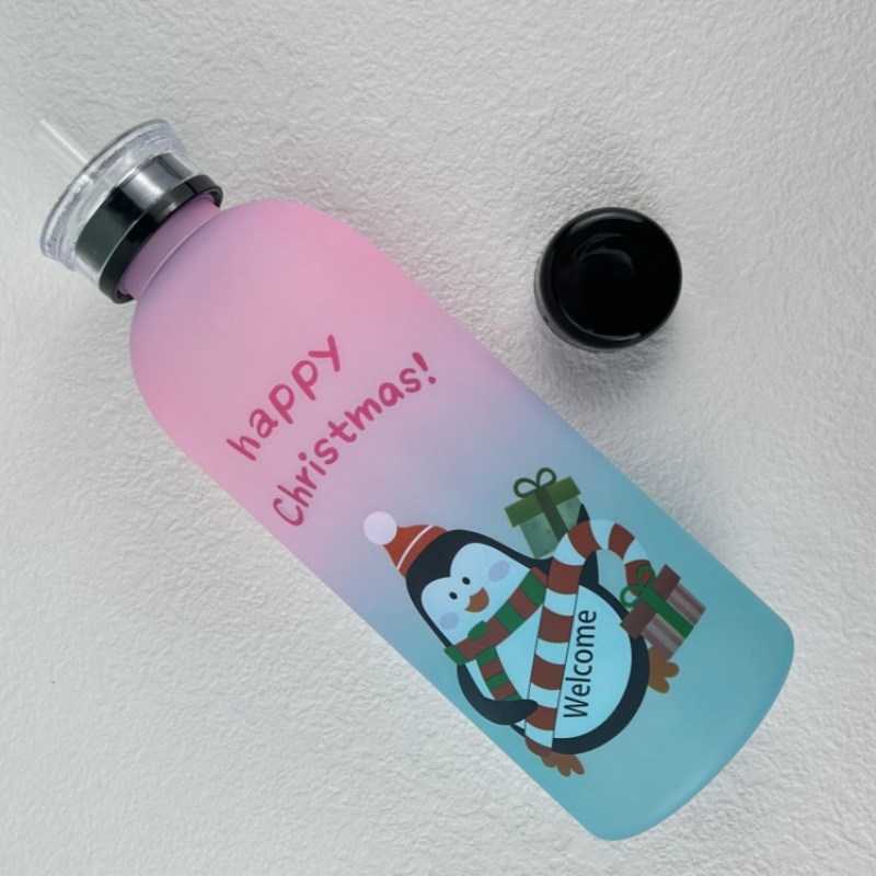 @`Πλαστικό Καλαμάκι Μεγάλης Χωρητικότητας, Μεγάλο Ποτήρι Νερού, Πλαστικό Μπουκάλι Νερού Χονδρικής, Κομψό Μεγάλο Ποτήρι, Βραστήρας Νερού, Χαριτωμένο Καλοκαίρι