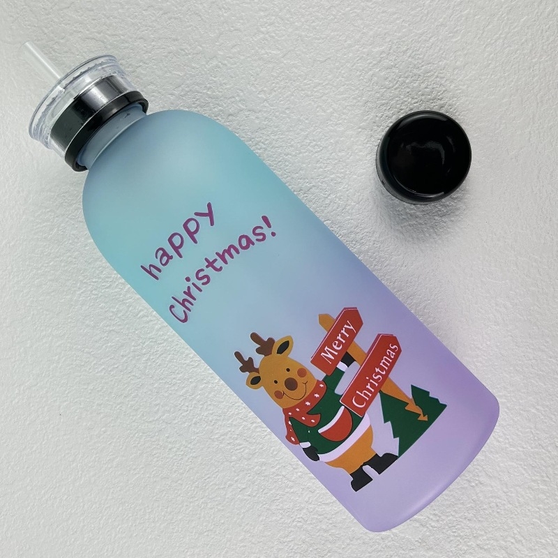 @`Πλαστικό Καλαμάκι Μεγάλης Χωρητικότητας, Μεγάλο Ποτήρι Νερού, Πλαστικό Μπουκάλι Νερού Χονδρικής, Κομψό Μεγάλο Ποτήρι, Βραστήρας Νερού, Χαριτωμένο Καλοκαίρι