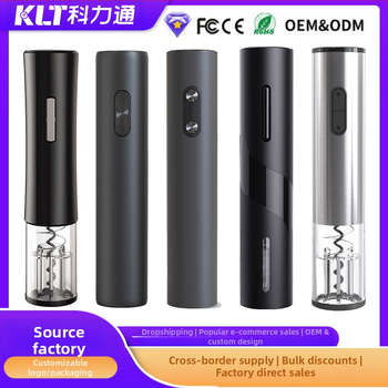 Baterinis elektrinis vyno butelių atidarytuvas, automatinis nešiojamas vyno vyno butelių atidarytuvas, paprasta dovanų dėžutės pakuotė