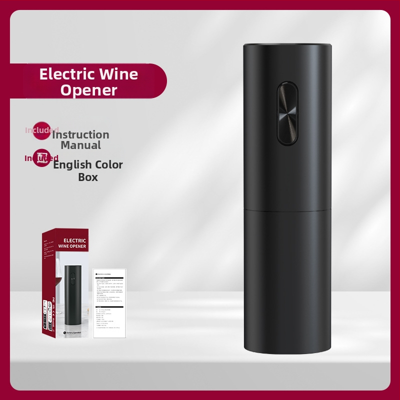 Baterinis elektrinis vyno butelių atidarytuvas, automatinis nešiojamas vyno vyno butelių atidarytuvas, paprasta dovanų dėžutės pakuotė